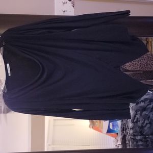Maurices black wrap top with pockets size small